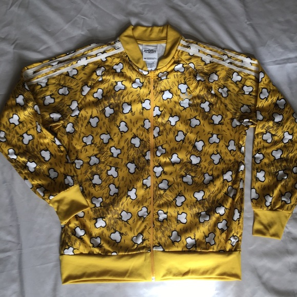 adidas originals white and gold jacket